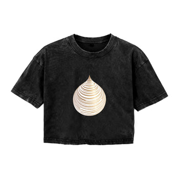 Boxy Tee | Golden Echoes of Holiday Whispers