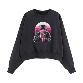 Crop Sweatshirt | Blooming Behind the Mask