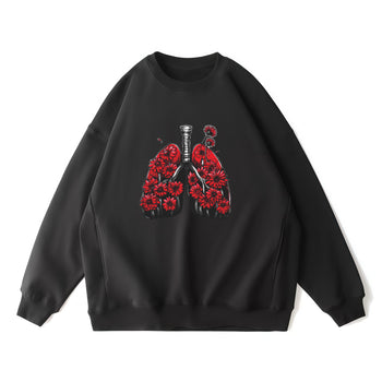 Sweatshirt | Breath Blooms: The Fragile Beauty Within