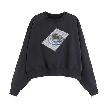 Crop Sweatshirt | A Symphony in Steam and Silence