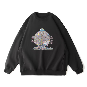 Sweatshirt | Blossoms of Connection in a Digital Forest