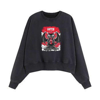 Crop Sweatshirt | The Demon of Digital Reverence