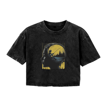 Boxy Tee | Reflections in the Moonlit Abyss