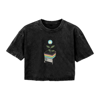 Boxy Tee | Blooming Light in a Pixel Pot