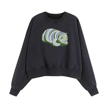 Crop Sweatshirt | Whispers of the Emerald Abyss
