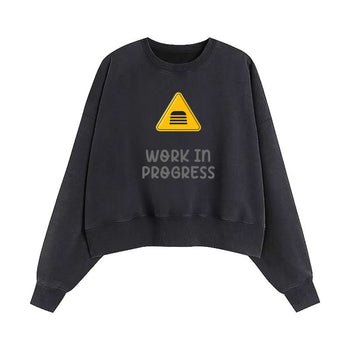 Crop Sweatshirt | Work in Progress: A Beacon of Transition