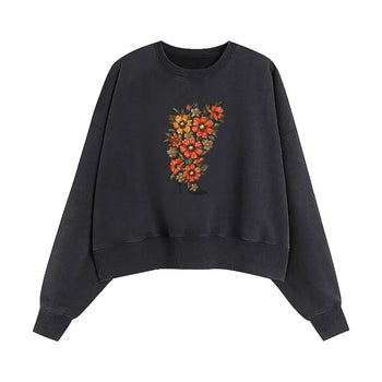 Crop Sweatshirt | Bloom from the Fractured Sole