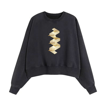 Crop Sweatshirt | Golden Horizon: The Path to New Beginnings