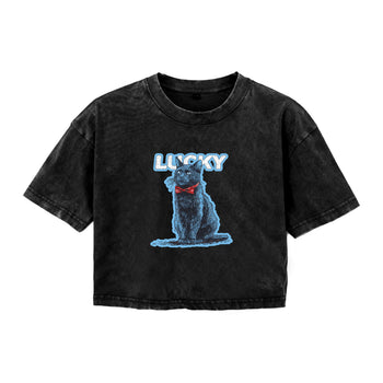 Boxy Tee | Lucky in Red: A Bowtie of Bonded Hearts