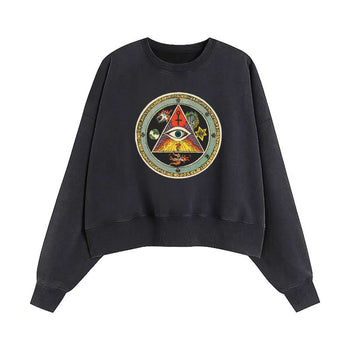 Crop Sweatshirt | The All-Seeing Enigma