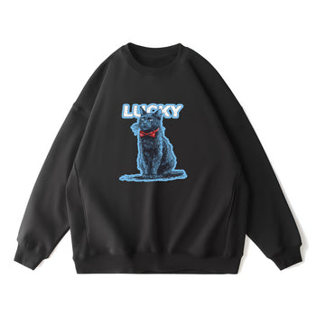 Sweatshirt | Lucky in Red: A Bowtie of Bonded Hearts