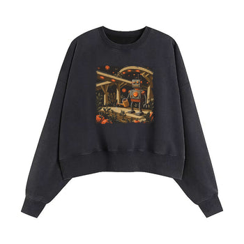 Crop Sweatshirt | The Gardener of Chrome Dreams