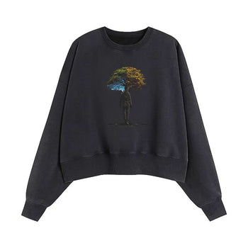Crop Sweatshirt | The Tree That Grew From Shadows