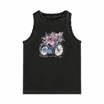Top Tank | Bicycle Blooms: A Journey of Softness