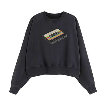 Crop Sweatshirt | Echoes of a Neon Summer